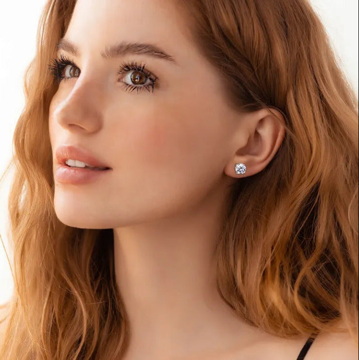 Pendientes de botón - Plata 925