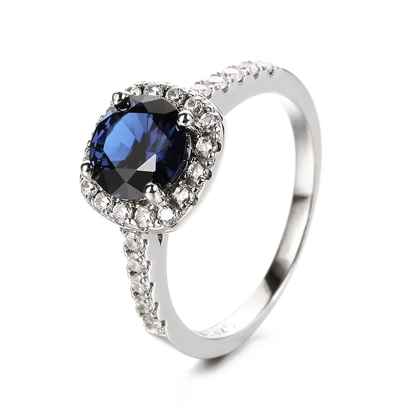 Anillo Piedra Azul - Plata 925