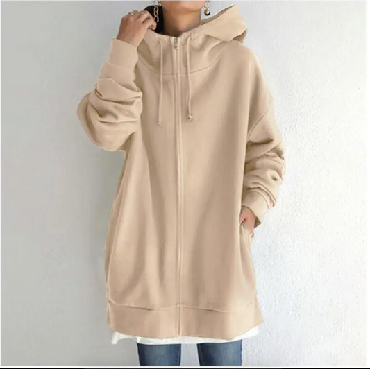 Accogliente Cappotto Oversize con Cappuccio