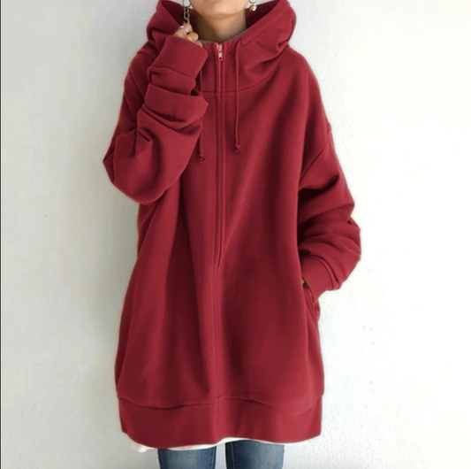 Accogliente Cappotto Oversize con Cappuccio