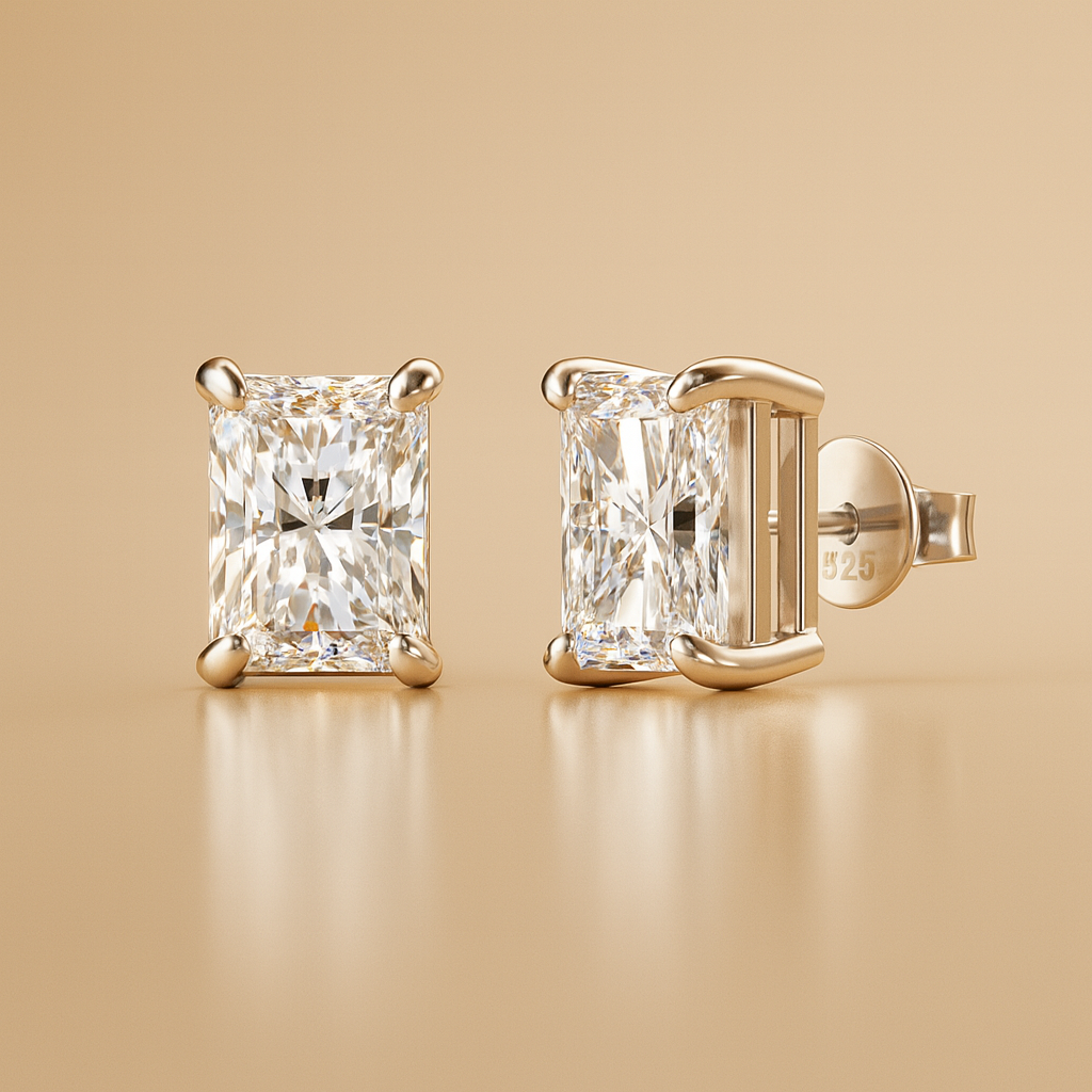 Pendiente Cristal - Plata 925