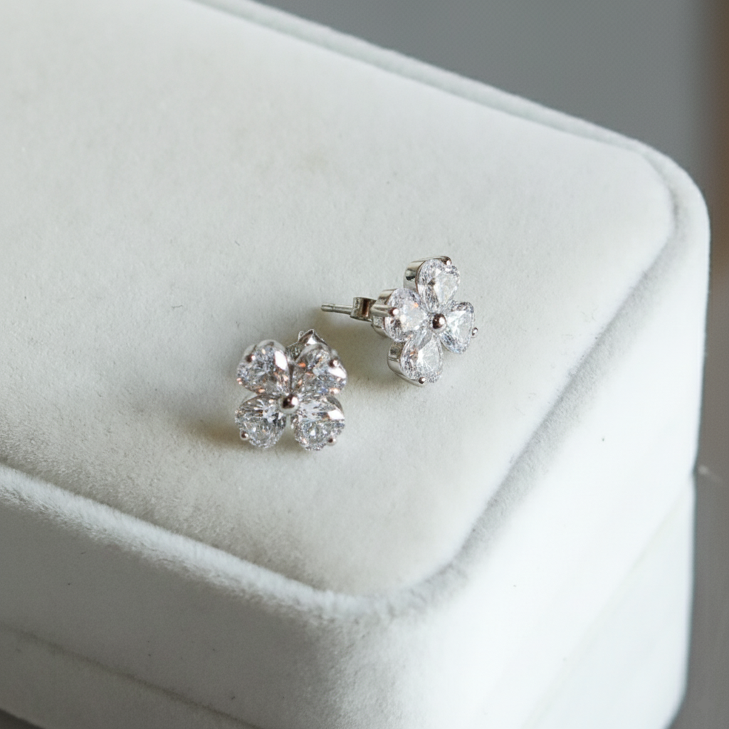 Pendiente Cuatro Hojas