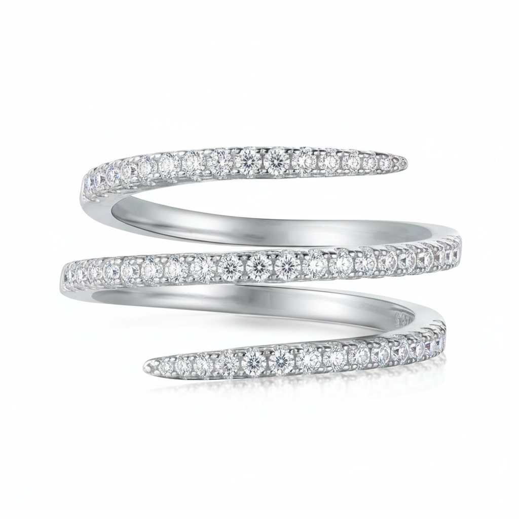 Anillo Helix en Plateado y Dorado - Plata 925