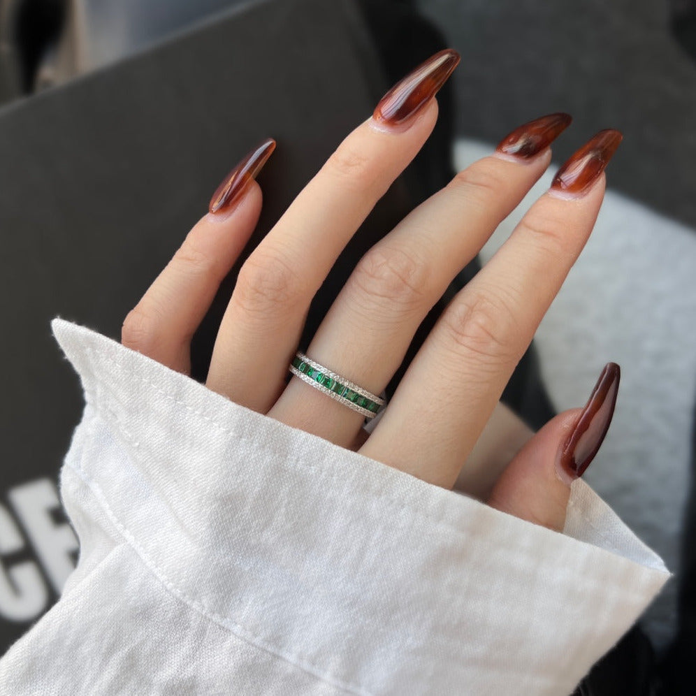 Anillo Esmeralda - Plata 925