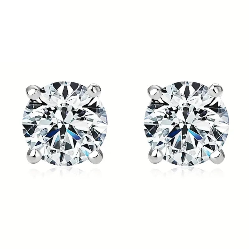 Pendientes de botón - Plata 925