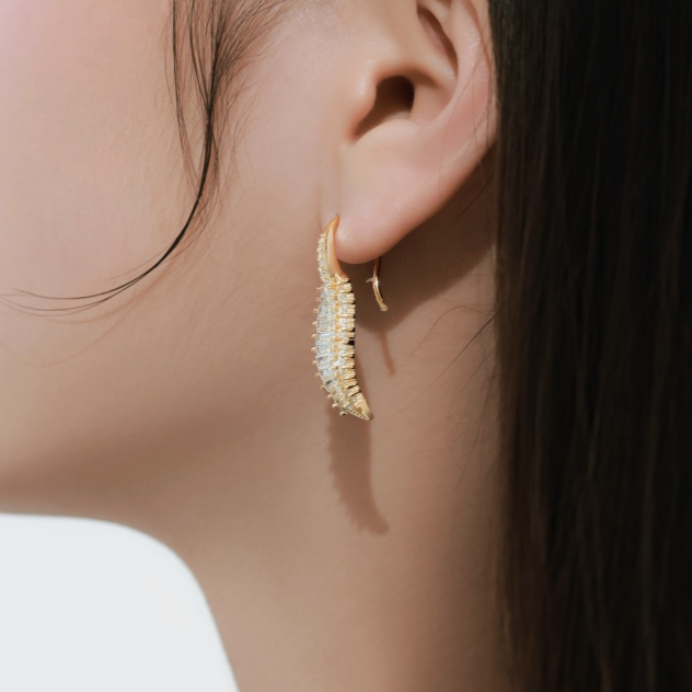 Pendientes Hoja Luminosa