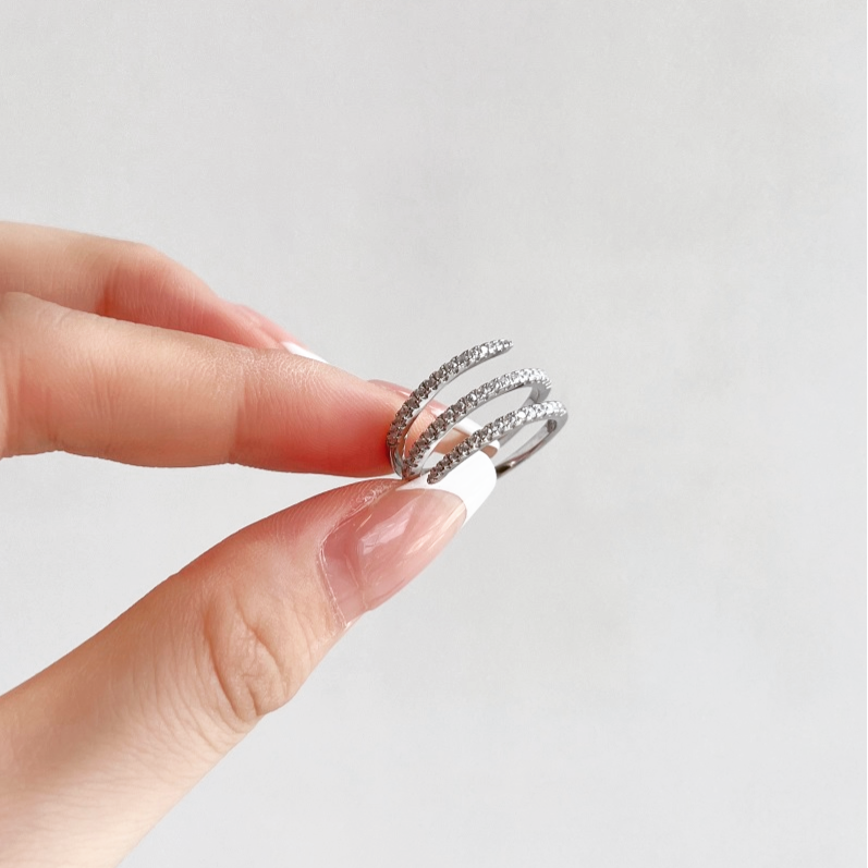 Anillo Helix en Plateado y Dorado - Plata 925