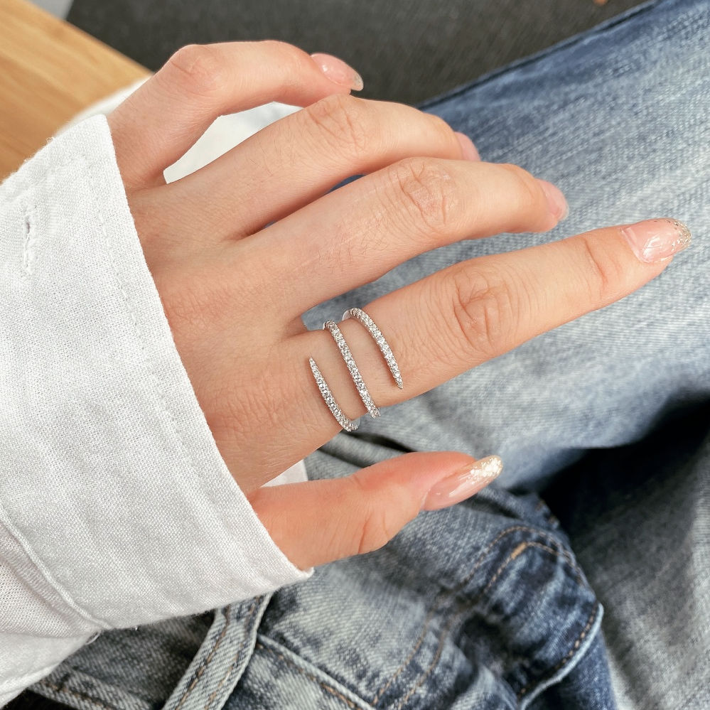 Anillo Helix en Plateado y Dorado - Plata 925