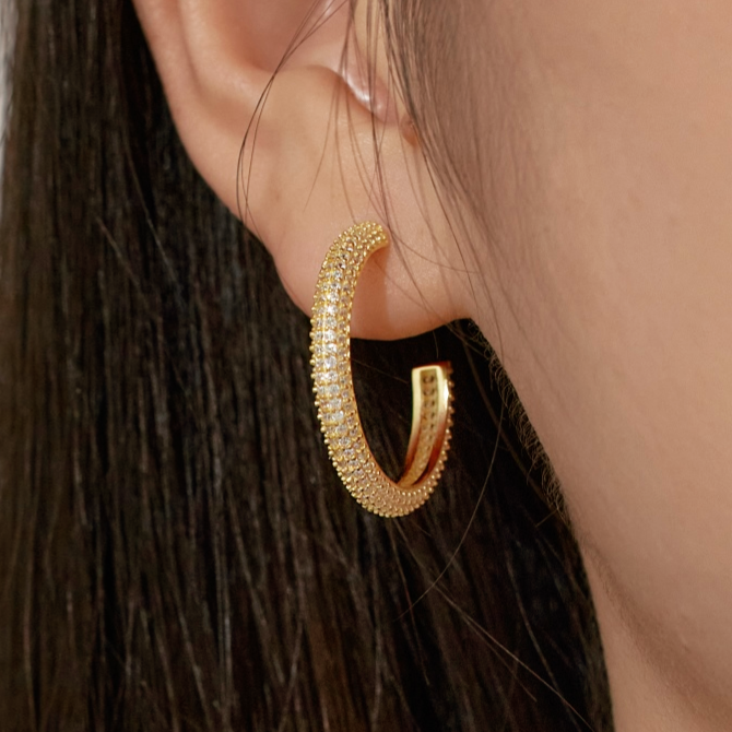 Pendientes Aura en Plateado y Dorado