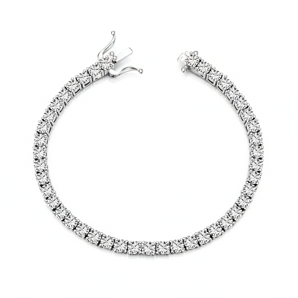 Pulsera Piedras Plateadas