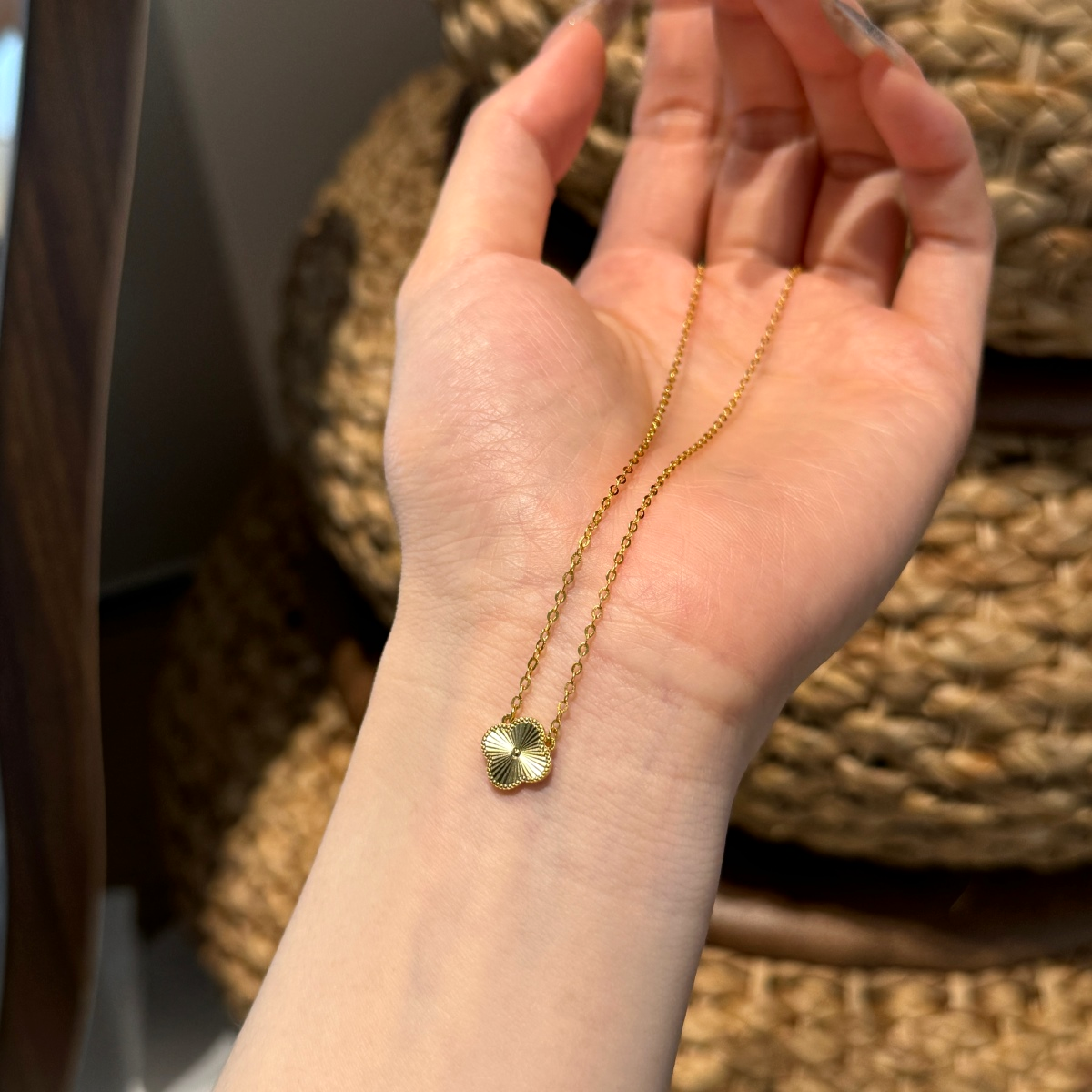 Collar Trébol Dorado